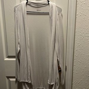 Thin white cardigan
